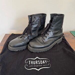 Thursday Boot Company Black Combat Boots